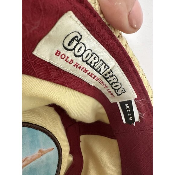 Goorin Bros Straw Fedora Hat Men’s M - Picture 4 of 8